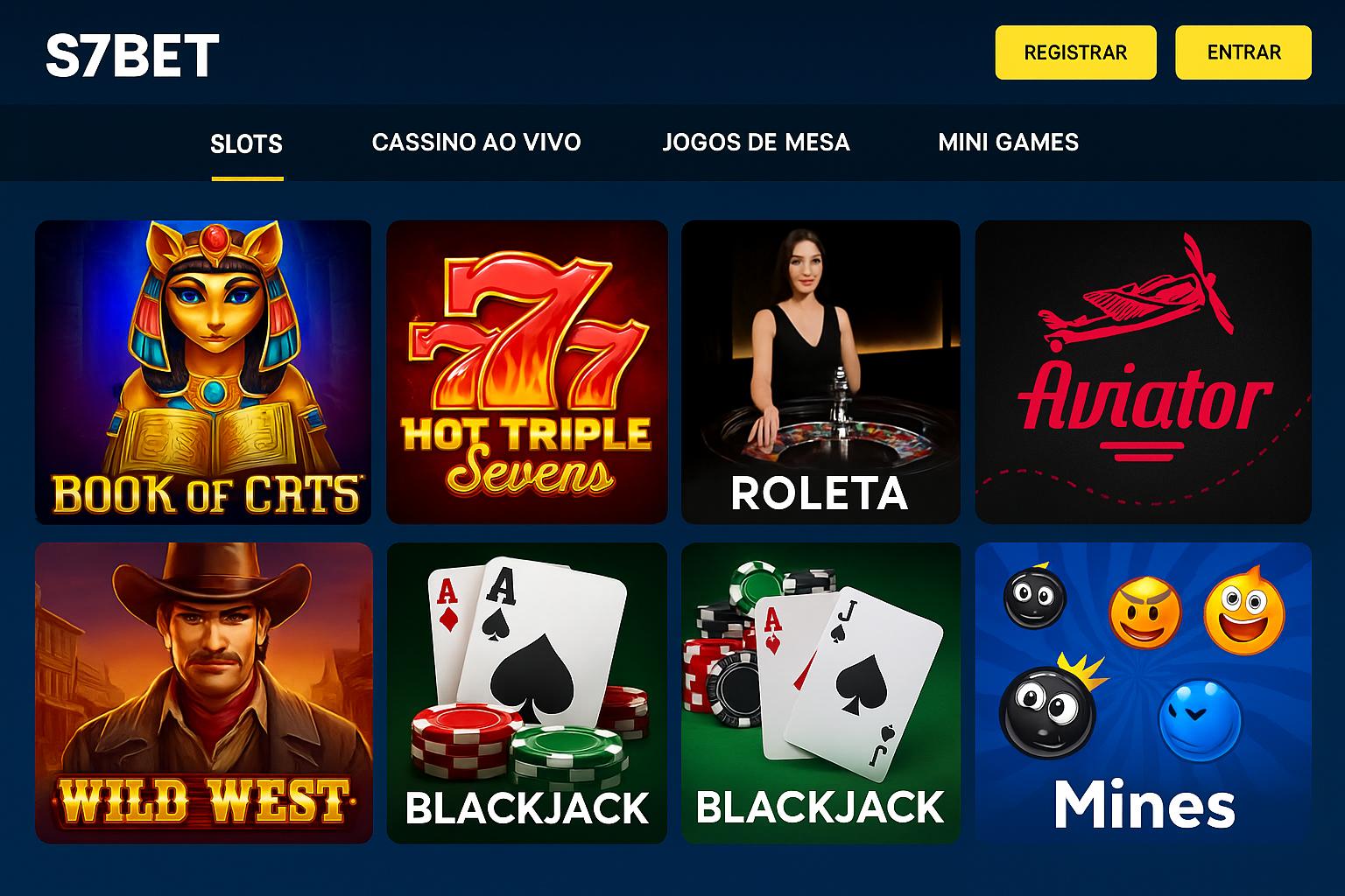 Jogos de cassino online inovadores e emocionantes na S7BET