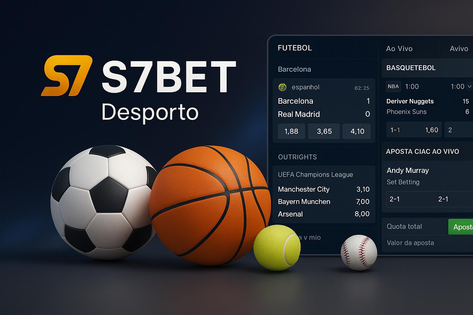 Aposte em apostas esportivas no cassino online S7BET