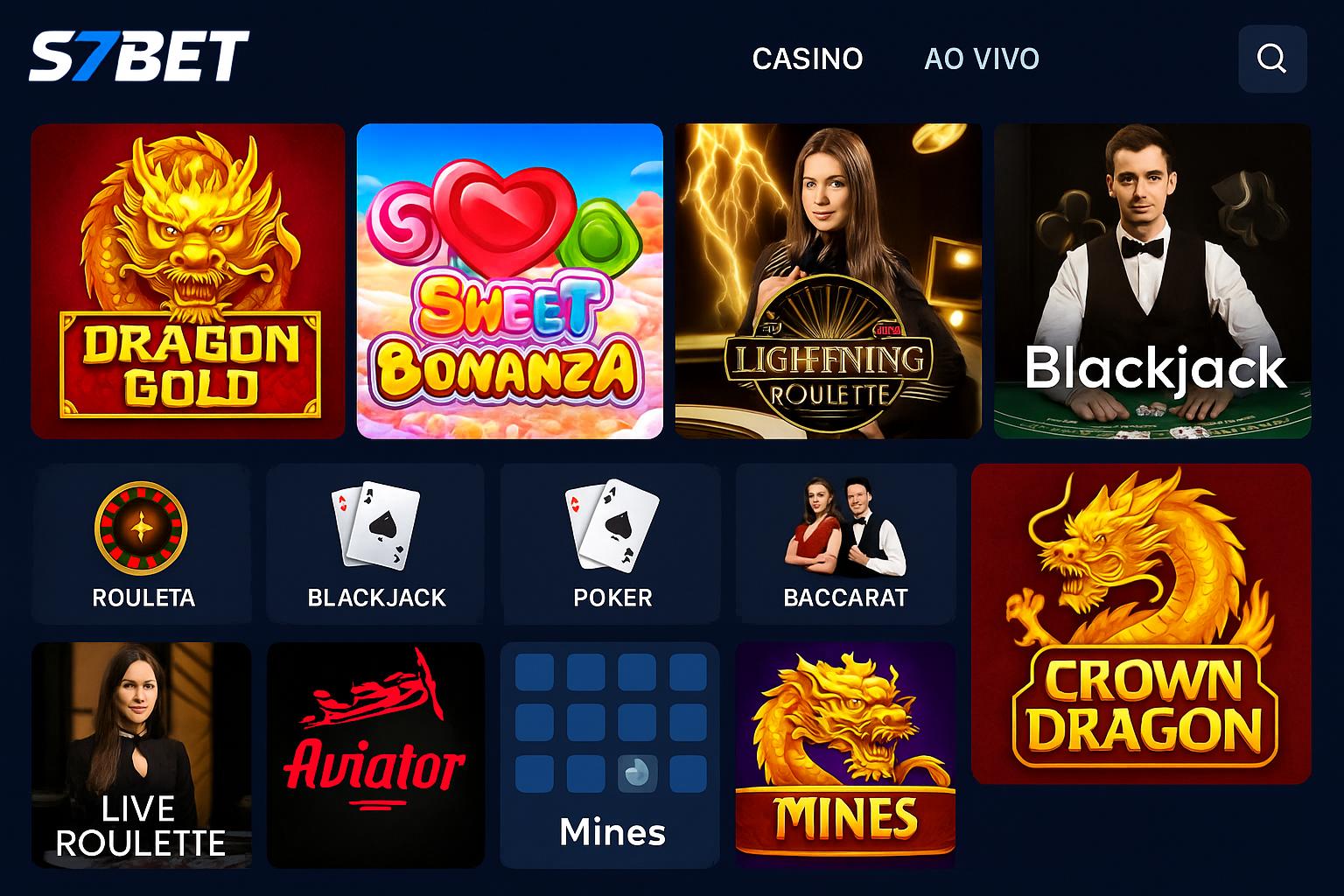 Jogos de cassino online S7BET